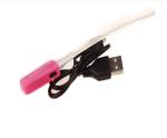 Durable leopard print dog cat safety LED light glow flashing nylon pet necklace