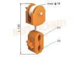 100 m / Min Max Travel Speed Festoon Cable Trolley Corrosion Resistance