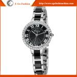 KM18 Hot Fashion Women's Crystal Rhinestone Stainless Steel Analog Quartz Wrist