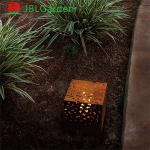 Rusty Corten Garden Lights Metal Waterproof LED Landscape Lawn Bollard Light