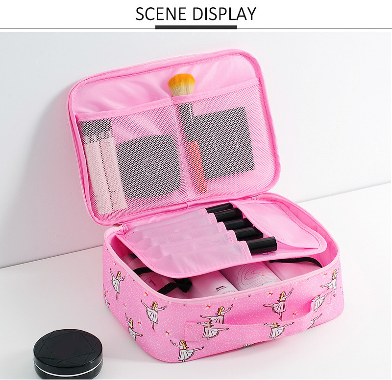 Cosmetic Travel Manufacturer Custom Print Portable Large Capacity Toiletry Bag