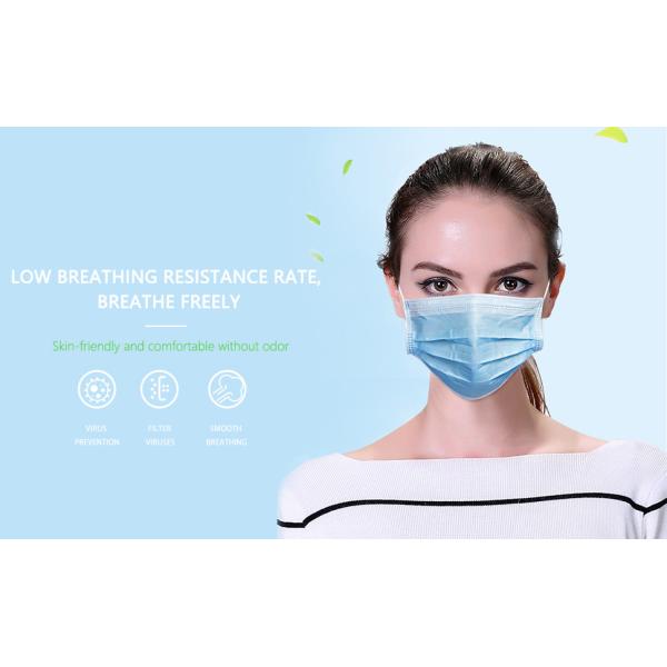 Protective Non Sterile Breathable 3 Layer Face Mask