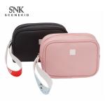 Waterproof 190*65*130mm PU Makeup Bag With Wide Carry Handle