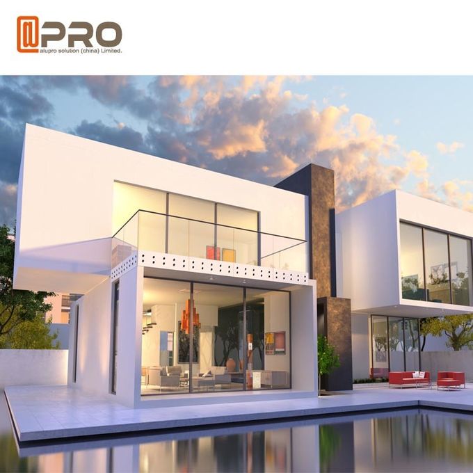 Interior Clear Laminated Tempered Glass Aluminum transparent Balustrade