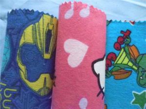 Wholesale Baby Cotton Flannel Fabric Attractive Styles Cartoon Animal Soft Double Sided from china suppliers