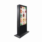 4K 82 Inch Bus Stop Outdoor Interactive Kiosk Ultra Bright Waterproof Sun