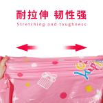 Holiday Christmas Pink Plane Jumbo Plastic Gift Bags CMYK Printing