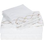 All-Season Flat Bed Sheet Egyptian Luxury Embroidered Bed Sheet Set with
