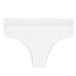 Nylon Womens Underwears White Hi Cut Casual Brief Underpants Bikini Seamless