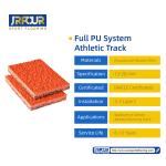 High Elasticity Eco Sports Flooring Prefabricated Rubber Athletic Track