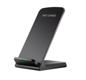 China Two Coils Fast Qi Standing Wireless Charger With Housing For Moible Phones on sale