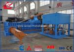 22kW Scrap Metal Recycling Equipment , 160ton Drum Bucket Press Baler Machine