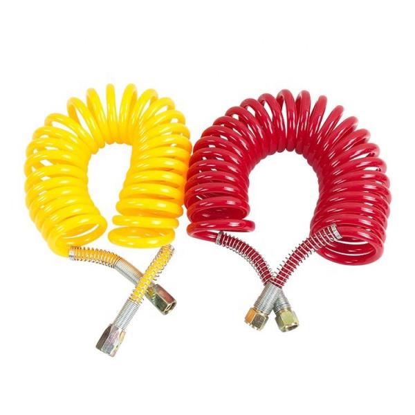 90mm Cycles Coiled Nylon Emergency Air Brake Hose Assembly for Semi Truck