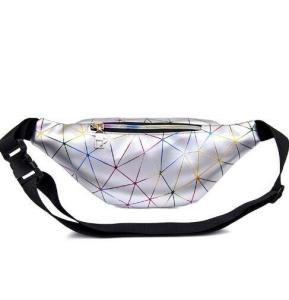 Wholesale Fashion Geometric Pattern Waist Fanny Pack Laser PVC Material Made from china suppliers