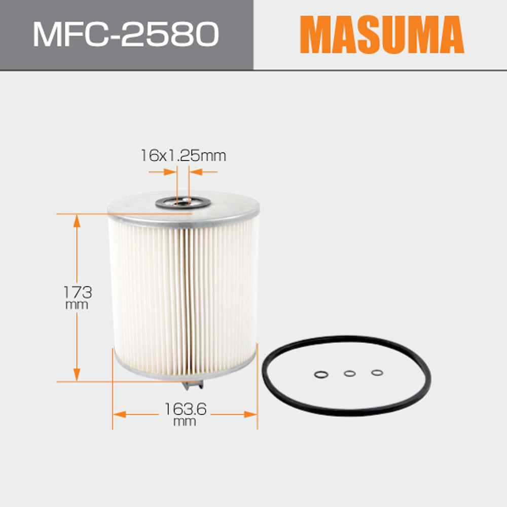MFC-2580 MASUMA Paper core Automotive Parts oil filter paper 1-13240-114-0 For VW GOLF