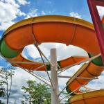 Fiberglass Swimming Pool Spiral Water Slide For Amusement Park