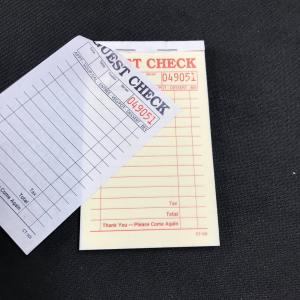 Wholesale CT-101 Carbonless Numbered restaurant guest check pads for Restaurants Bars and Cafes from china suppliers