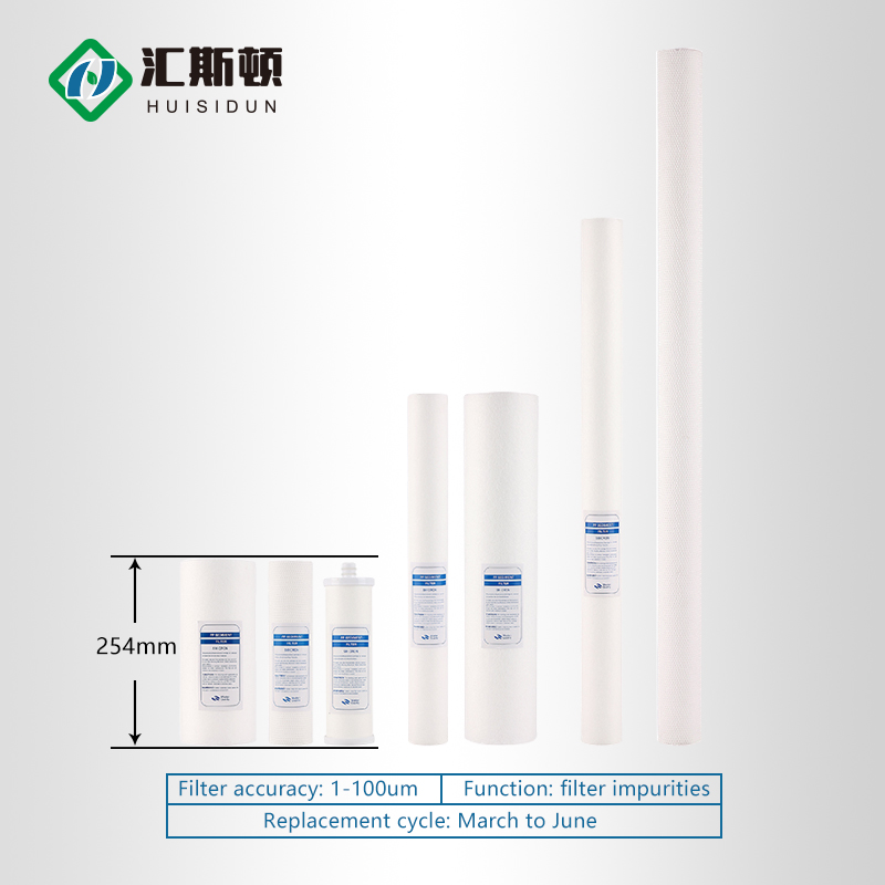 10 Inch Primary Filter Water Treatment Melt Blown Cartridge PP Cotton for Reverse Osmosis