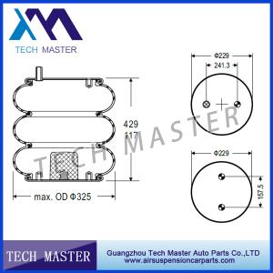 Wholesale Convoluted Industrial Air Spring For Triple Firestone W01-358-7995 / Goodyear 3B12-329 Air spring Truck from china suppliers