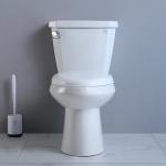 Elongated Compact Ada Toilet 19 Inches Powerful Punch Syphon Standard Height