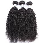 Virgin Kinky Curly Hair 7A Peruvain Human Hair Weave Extensions 3 Bundles