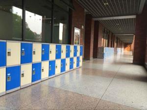 Wholesale Beige Waterproof Outdoor Lockers , School Gym Lockers With Combination Lock from china suppliers