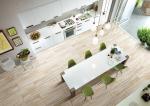 Polished Porcelain Wood Effect Tiles 36 X 24 X 0.4 Inches Beige Color