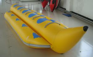 Wholesale Yellow PVC Single Tube Inflatable Banana Boat For Water Sports from china suppliers