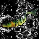 12 Colors 12CM/20g 3D Eyes Plastic Bait Submerged Minnow Eight Multi Jointed