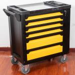 500Lbs Heavy Duty Tool Box Trolley 8 Drawer SPCC Cart Black