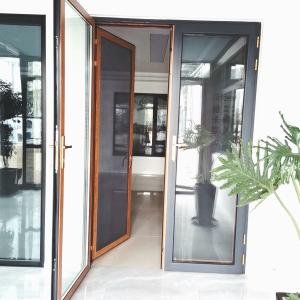 Wholesale PVC Windproof Double Hinged Patio Doors Window Impact Resistance Odm from china suppliers