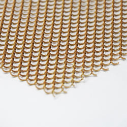 Flexible Anodized Oxidation Metal Coil Drapery Incombustible Woven Wire Curtain