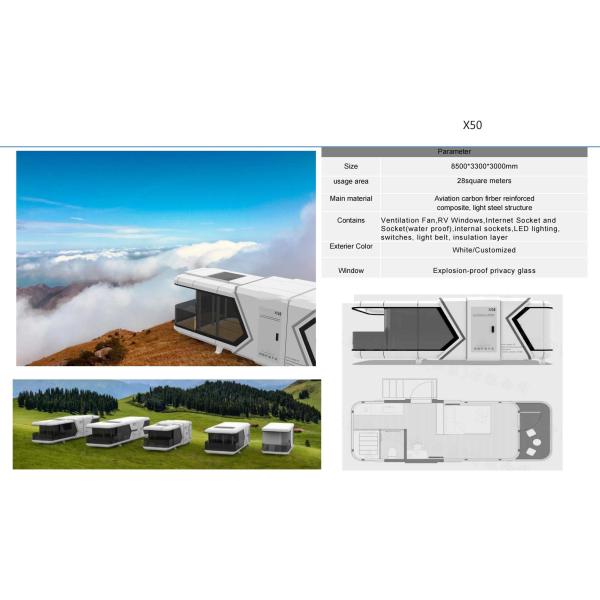 Commercial Space Capsule House Airship Pod Prefab Modular Homes