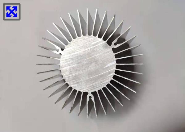 Round Shape Heatsink Extrusion Profiles , Anti Friction Aluminum Extrusion