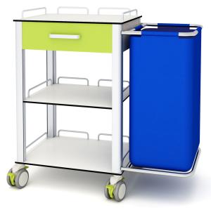 Wholesale Morning Care HPL 1 Drawer Hospital Medicine Trolley from china suppliers