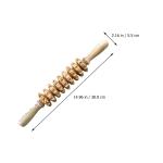 39CM 18CM SGS Wooden Massage Roller Stick For Body Acupuncture