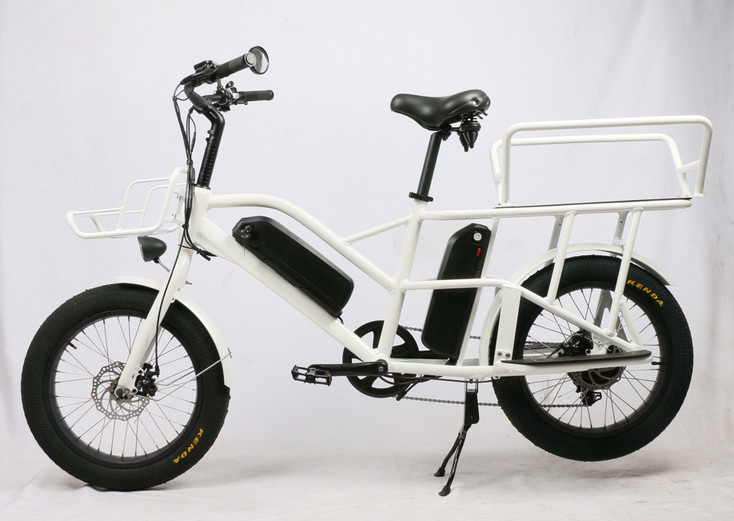 48V 750W 2022 Electric Fat Tire Bike child seat , Electric Fat Tire Bicycle double battery 90-110KM
