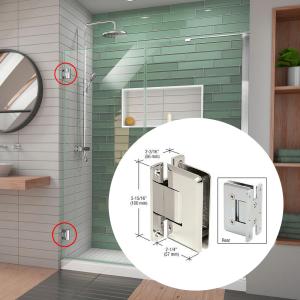 Wholesale Modern Design Style Glass Door Pivot Hinge 90 Degree Opening with Chuangyiyuan Metal from china suppliers