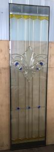 Wholesale Decorative beveled glass with brass came for sliding door from china suppliers