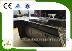 Wholesale Natural Gas Heating Japanese Teppanyaki Grill Table , Electric Teppanyaki Table Top Grill from china suppliers
