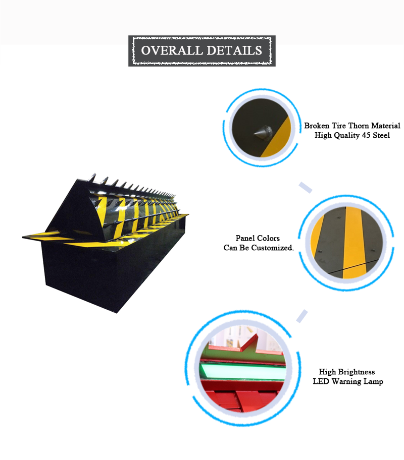 Automatic Hydraulic Road Blocker Spike Traffic High Security Road Blocker Machine
