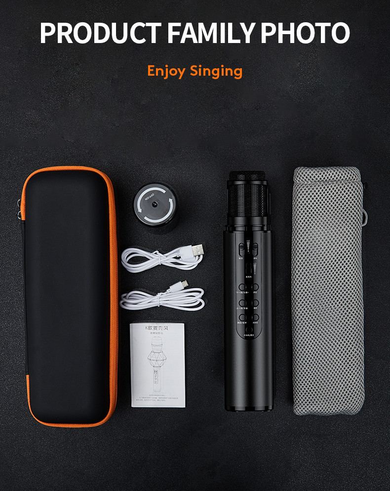 BLE 4.2 Bluetooth Recording Microphone Home 2600Ah Bluetooth Mic And Speaker