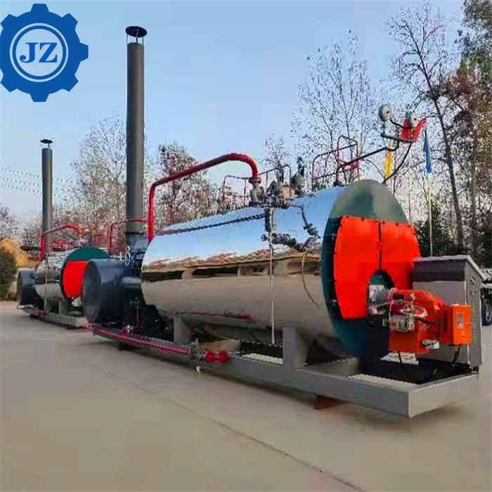 3Ton 3000kg 10 Bar Fully Skid Mounted Natural Gas Steam Boiler For Food Industries