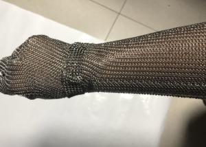 Wholesale 19cm Extended Cuff Chain Mail Stainless Steel Mesh Gloves For Slaughtering from china suppliers