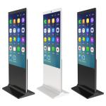 Interactive Advertising Screen Vertical LCD Digital Display Floor Standing 55