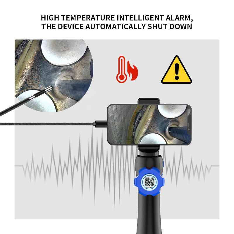 HD Articulating Borescope Inspection Camera FCC Handheld Borescope