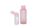 Push Down Transparent PET Nail Polish Remover Bottle