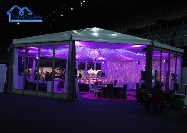 Luxury Wedding Pagoda Tent Heavy Duty Aluminum Alloy Frame For Party Event