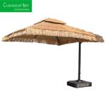 Teakwood Frame Waterproof Hawaiian Beach Umbrella for Hotel Restaurant Banquet