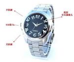 camera watches with rubber band and stainless steel strap
